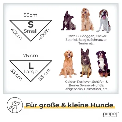 PiuPet® Hundehalstuch I 2er Set Hundehalstücher I Hundezubehör