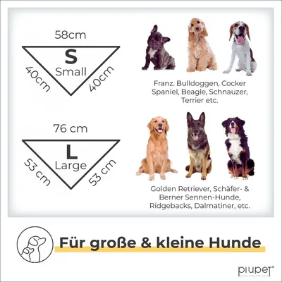 PiuPet® Hundehalstuch I 2er Set Hundehalstücher I Hundezubehör