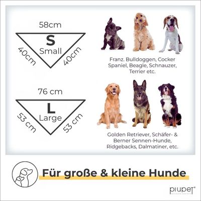 PiuPet® Hundehalstuch I 2er Set Hundehalstücher I Hundezubehör