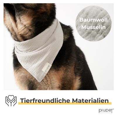 PiuPet® Hundehalstuch I 2er Set Hundehalstücher I Hundezubehör