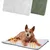 PiuPet® Panier Chauffant Chien I 90x60cm I Sans Électricité I Tapis Blanc