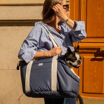 French Bandit - Sac pour chien, motif uni