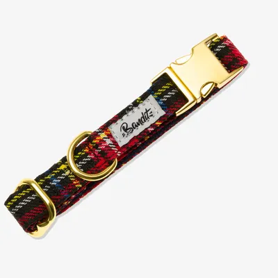 French Bandit - Collier pour chien tartan