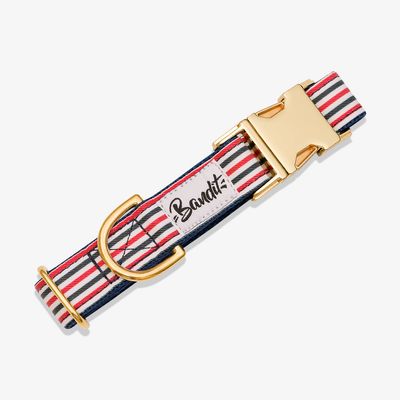 French Bandit - Collier chien bleu blanc rouge