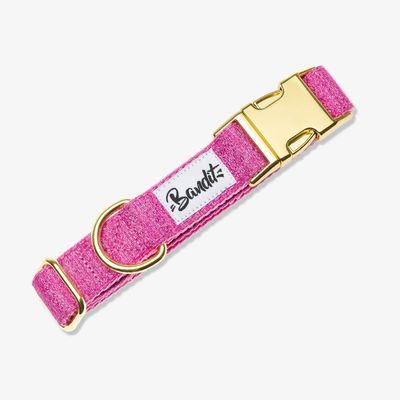 French Bandit - Harnais pour chat, rose à paillettes