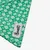 French Bandit - Bandana pour chien imprimé à carreaux vert orné de fleurs