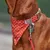 French Bandit - Bandana pour chien, rouge à pois