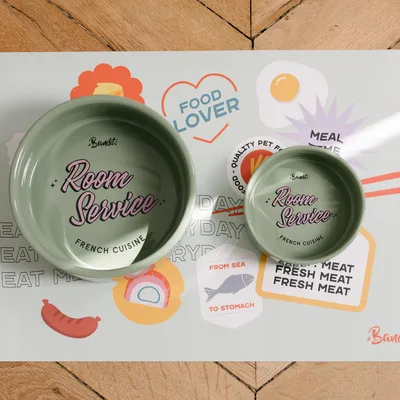 French Bandit - Gamelle verte pour chien et chat