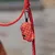 French Bandit - Pochette pour sacs à crottes, rouge coquelicot