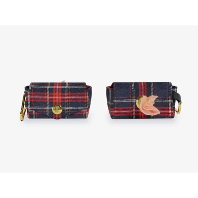 French Bandit - Pochette pour sacs à crottes écossais