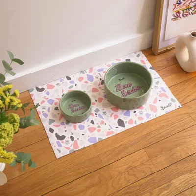 French Bandit - Tapis de gamelle motif terrazzo