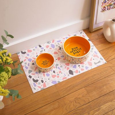 French Bandit - Tapis de gamelle motif terrazzo