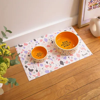 French Bandit - Tapis de gamelle motif terrazzo