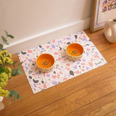 French Bandit - Tapis de gamelle motif terrazzo
