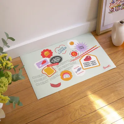 French Bandit - Tapis de gamelle stickers chien et chat