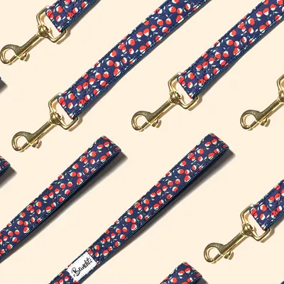 French Bandit - Laisse pour chien coquelicot French Bandit - Laisse pour chien coquelicot