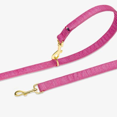 French Bandit - Harnais pour chat, rose à paillettes