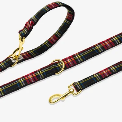 French Bandit - Laisse pour chien tartan