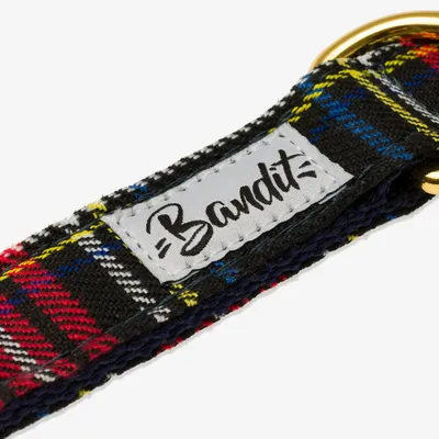 French Bandit - Laisse pour chien tartan
