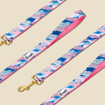 French Bandit - Laisse pour chien rose et bleu French Bandit - Laisse pour chien rose et bleu