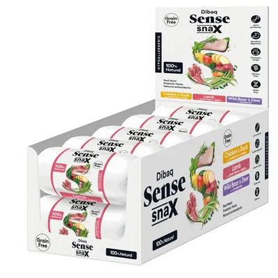 Dibaq Sense Snax Bar Paquet de barres pour chiens Dibaq Sense Snax Bar Paquet de barres pour chiens