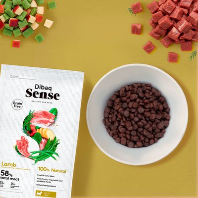Dibaq Sense sans grain Agneau croquettes pour petits chiens