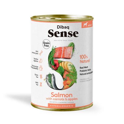 Dibaq Sense - Aliment humide chien - Saumon sans céréales