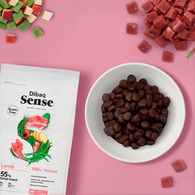 Dibaq Sense Croquettes pour chien sans céréales à l'agneau