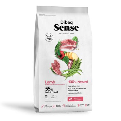 Dibaq Sense Croquettes pour chien sans céréales à l'agneau