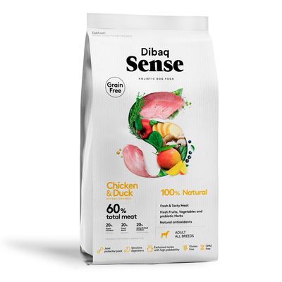 Dibaq Sense sans grain poulet & canard Croquettes pour chiens
