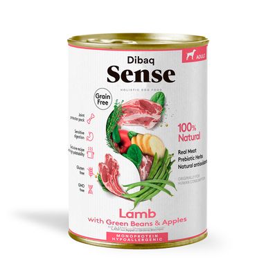 Dibaq Sense - Aliment humide chien - Agneau sans céréales