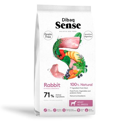 Dibaq Sense sans grain Lapin croquette pour chien