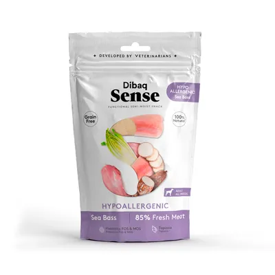 Dibaq Sense Snack Hipoalergénico Lubina Dibaq Sense Snack Hipoalergénico Lubina
