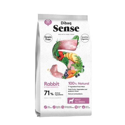 Dibaq Sense sans grain Lapin croquette pour chien