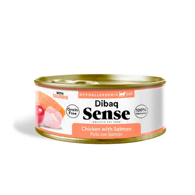 Dibaq Sense Pollo con Salmón pack 12 uds x 70 gr