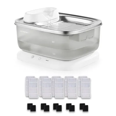 AstroPet Fontaine sans fil pour animaux domestiques Poseidon Series