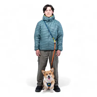 Woolly Wolf Laisse Color Block Multi-Use Terracotta Mix