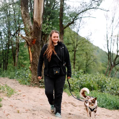 Woolly Wolf Laisse Roam Adjustable Black