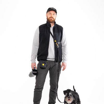 Woolly Wolf Laisse Roam Adjustable Black