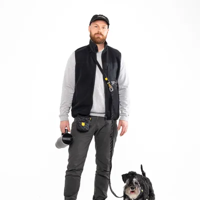 Woolly Wolf Laisse Roam Adjustable Black