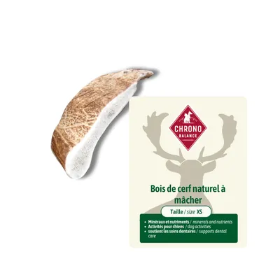 ChronoBalance - bois de cerf naturel à mâcher pour chien