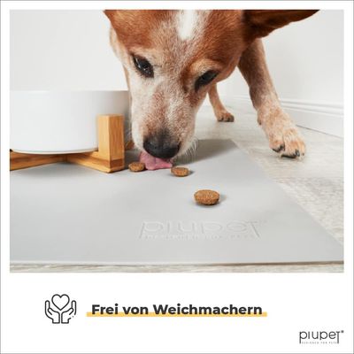 PiuPet® Napfunterlage I 60x40cm I Futternapf Unterlage I Silikon
