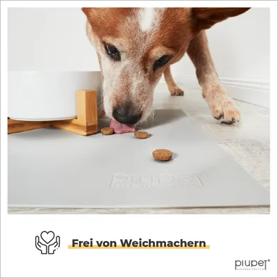 PiuPet® Napfunterlage I 60x40cm I Futternapf Unterlage I Silikon