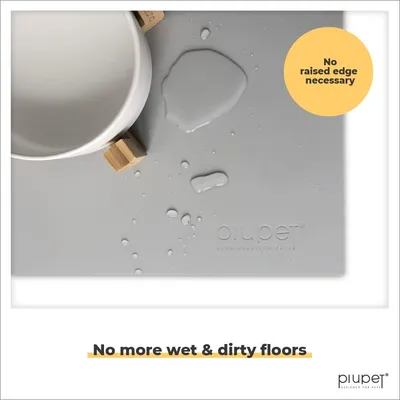 PiuPet® Tapis pour Gamelle Chien & Chat I 60x40cm I Imperméable