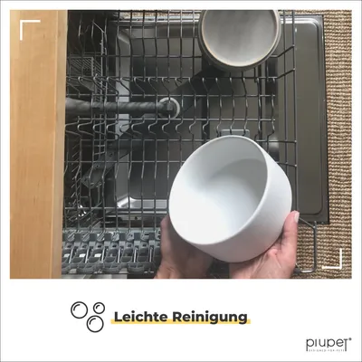 PiuPet® Hundenapf mit Ständer I 2X Napf für Hunde & Katzen 850ml