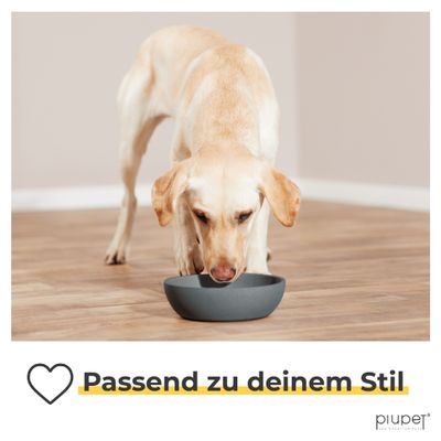 PiuPet® Futternapf und Wassernapf für Hunde I Spülmaschinenfest I 2er Set