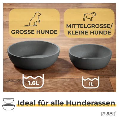 PiuPet® Futternapf und Wassernapf für Hunde I Spülmaschinenfest I 2er Set PiuPet® Futternapf und Wassernapf für Hunde I Spülmaschinenfest I 2er Set