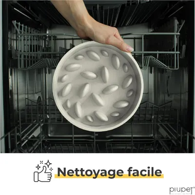 PiuPet® Gamelle Anti-Glouton Chien I 0,8L I Grande Taille I Lave-Vaisselle