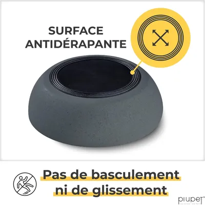 PiuPet Lot de 2 écuelles pour chiens