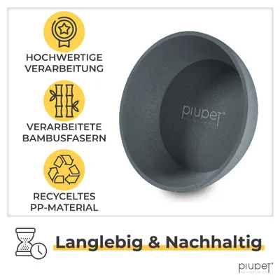 PiuPet® Futternapf und Wassernapf für Hunde I Spülmaschinenfest I 2er Set